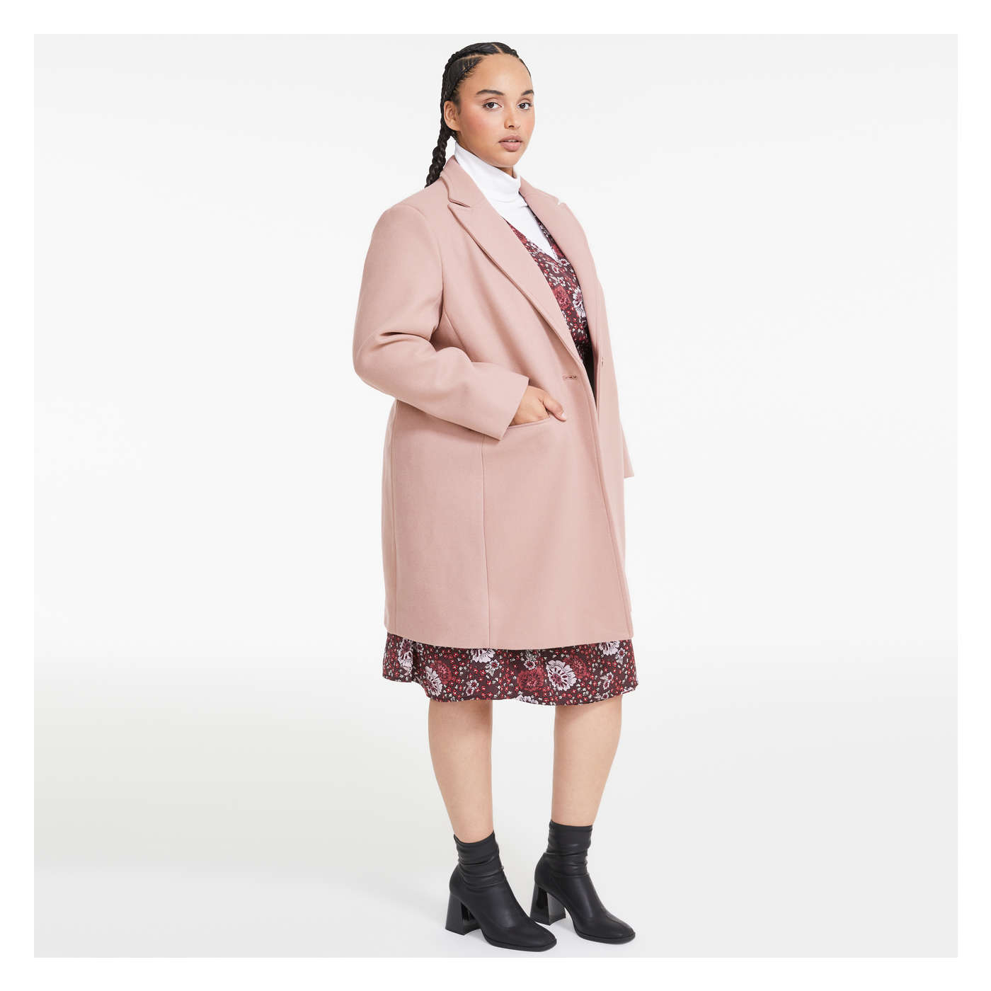 Women+ Notch Collar Coat